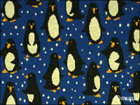 sininen pingviini-neulos